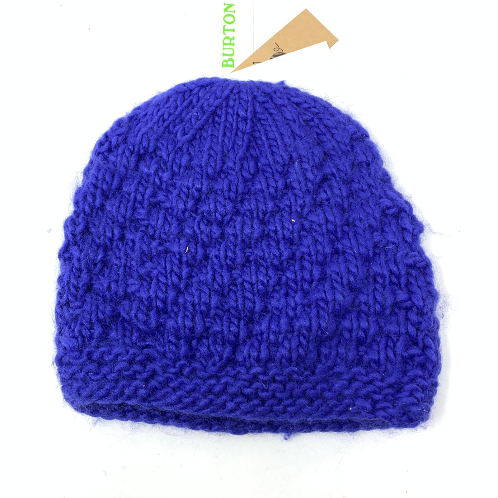 Burton Beanie Hat Girl's One Size Little Bertha Crochet Sorcerer Blue Purple New — image 2 of 3